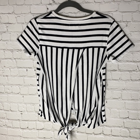 Madewell black and white striped with tie back XS - Picture 3 of 4